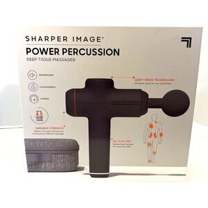 Sharper Image Power Percussion Deep Tissue Massager New in Unopened Box